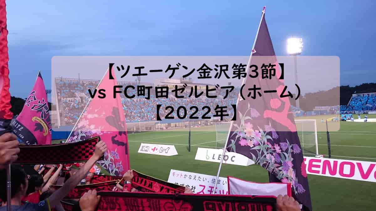 ツエーゲン金沢第3節 Vsfc町田ゼルビア ホーム 感想 22年 かたてまブログ