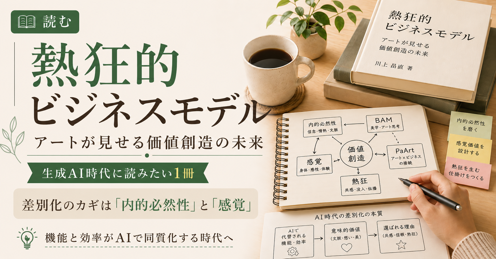 『熱狂的ビジネスモデル』を読んで、生成AI時代に「人間が作る意味」を考え直した話